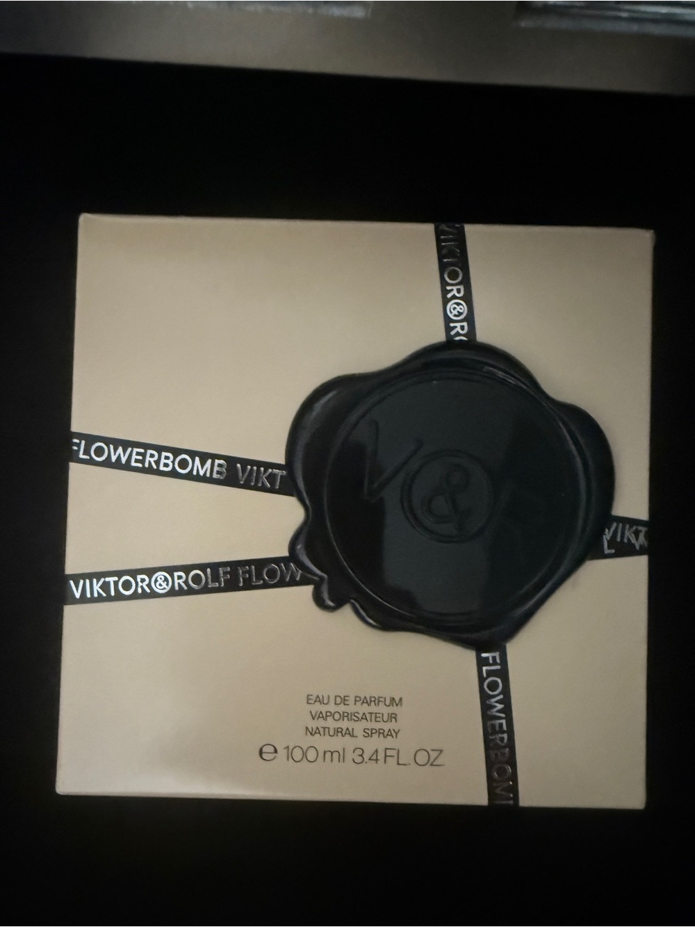 Viktor & Rolf Pink Faceted Decorative Bottle with Silver Cap - Picture 2 of 3